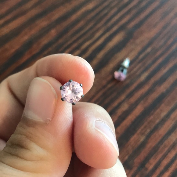 PINK STUDS - Picture 2 of 2